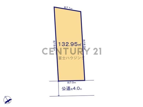 藤沢市亀井野1丁目の土地(間取り)