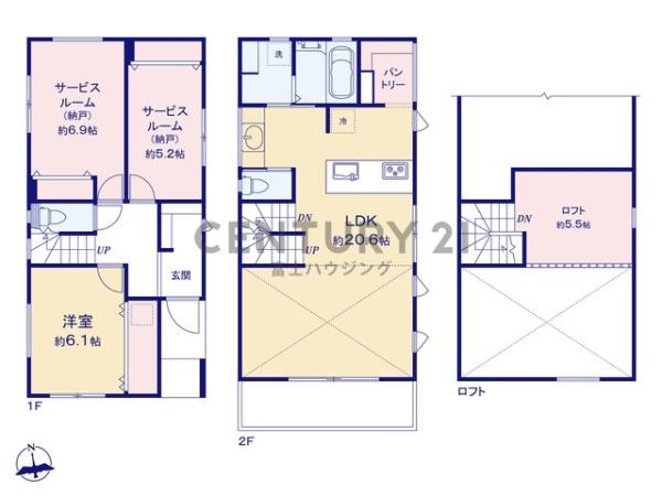 茅ヶ崎市柳島海岸　新築戸建B号棟　全2棟