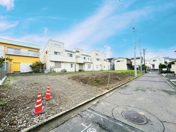 藤沢市村岡東1丁目の土地(前面道路含む現地写真)