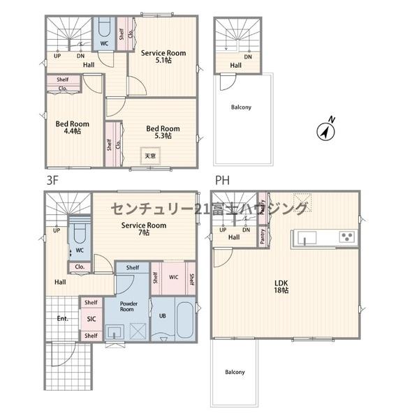 鎌倉市腰越4丁目4期　新築戸建1号棟　全3棟