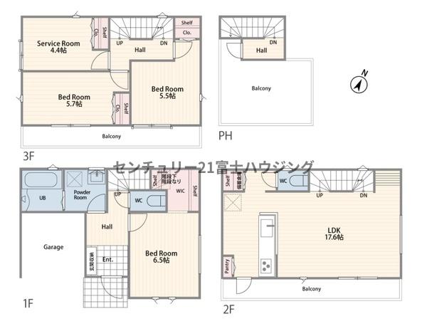 鎌倉市腰越4丁目4期　新築戸建2号棟　全3棟