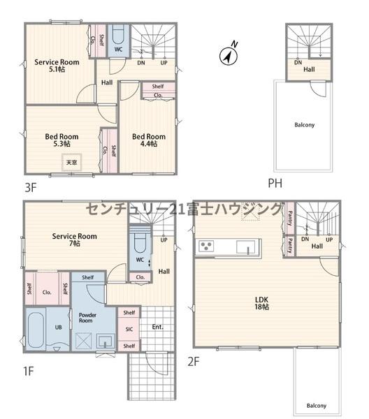 鎌倉市腰越4丁目4期　新築戸建3号棟　全3棟