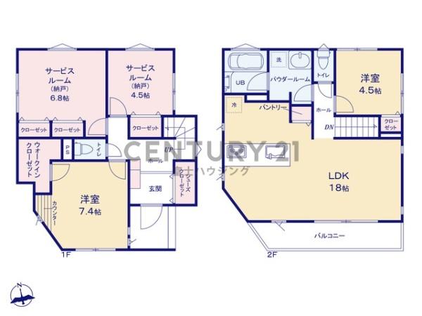 茅ヶ崎市茅ヶ崎　新築戸建1号棟　全2区画