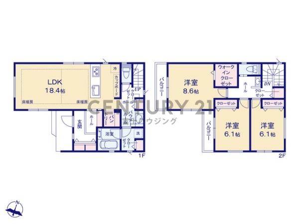 茅ヶ崎市東海岸南4丁目　新築戸建1号棟　全2棟
