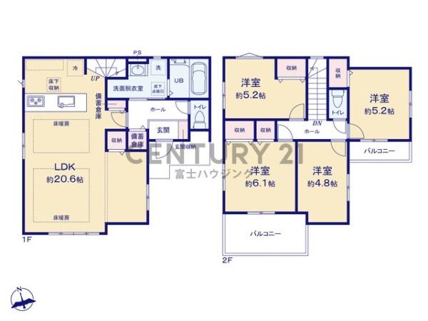 藤沢市片瀬5期　新築戸建1号棟　全1棟