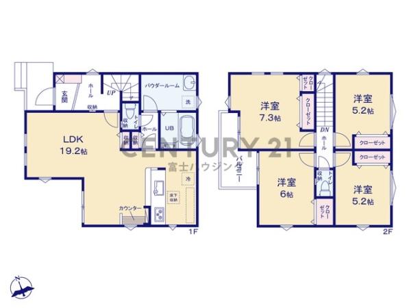 茅ヶ崎市南湖4期　新築戸建1号棟　全2棟