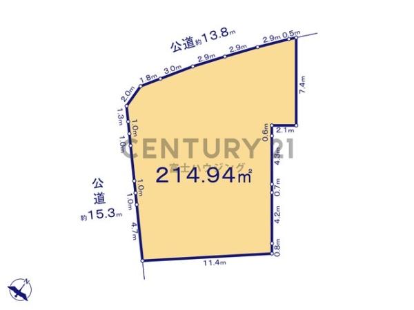 藤沢市善行1丁目　条件無売地　全1区画