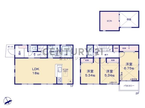 藤沢市辻堂東海岸2丁目　新築戸建1号棟　全2棟