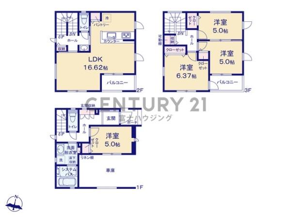 藤沢市湘南台4丁目4期　新築戸建2号棟　全2棟
