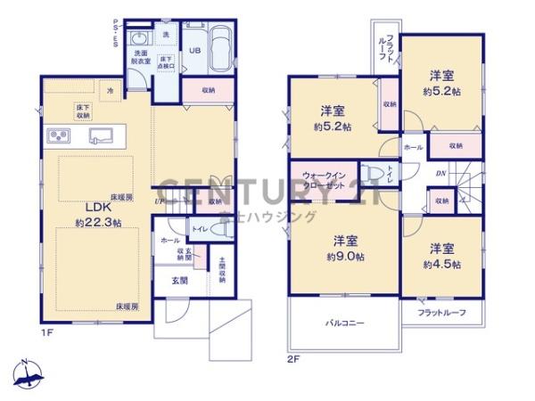 茅ヶ崎市南湖4期　新築戸建1号棟　全2棟