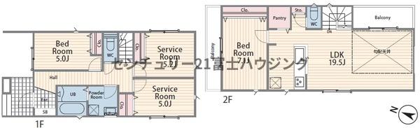 茅ヶ崎市浜之郷2期　新築戸建1号棟　全2棟