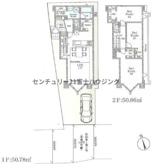 茅ヶ崎市浜竹3丁目　新築戸建1号棟　全4棟