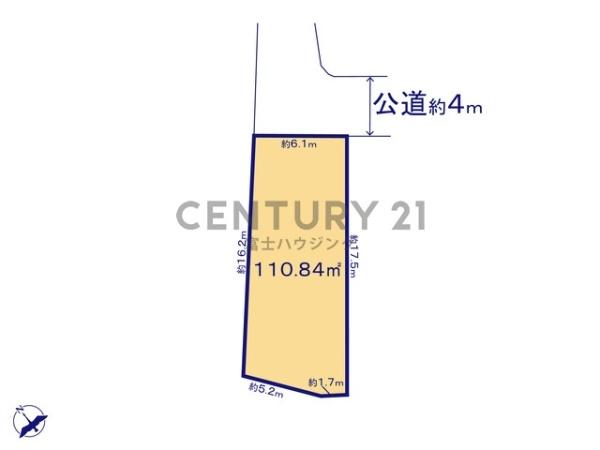 藤沢市高倉5期　条件無売地1号地　全3区画