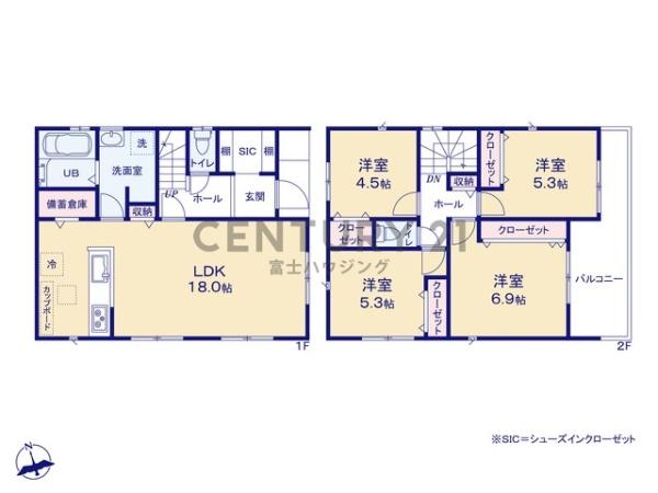 藤沢市辻堂太平台1丁目　新築戸建1号棟　全5棟