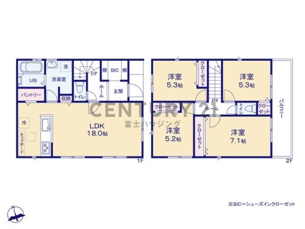 藤沢市辻堂太平台1丁目　新築戸建5号棟　全5棟
