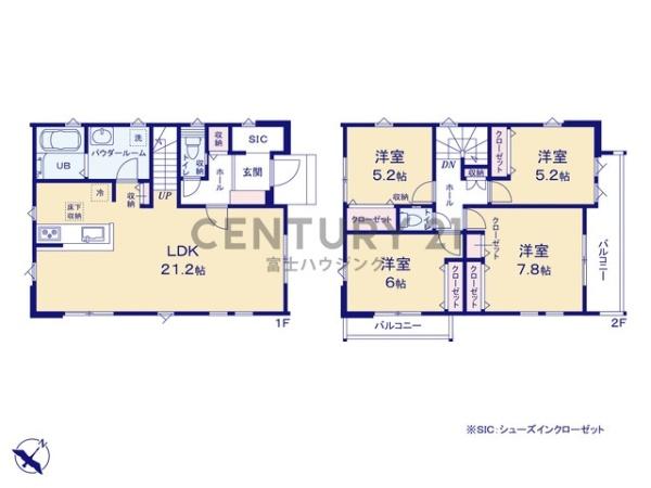 藤沢市大庭4期　新築戸建1号棟　全1棟