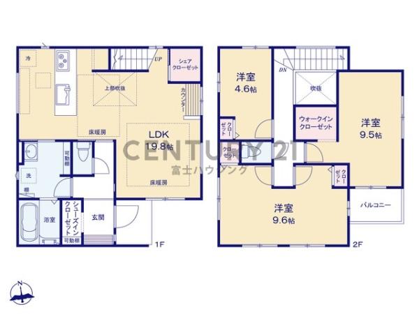 茅ヶ崎市東海岸南2期　新築戸建1号棟　全2棟