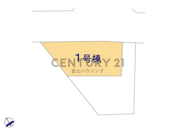 茅ヶ崎市今宿3期　新築戸建1号棟　全2棟
