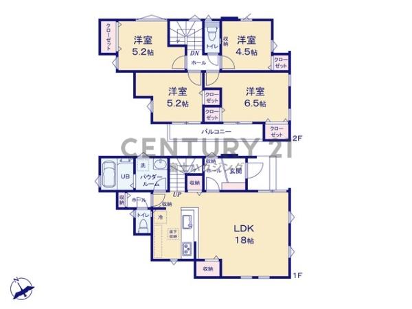 茅ヶ崎市今宿3期　新築戸建2号棟　全2棟