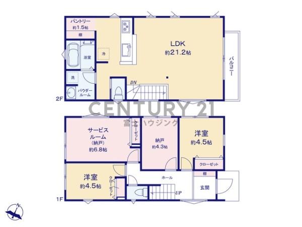 藤沢市辻堂東海岸1丁目　新築戸建1号棟　全3棟