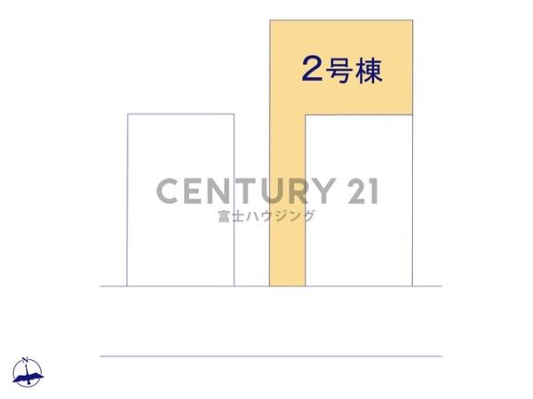 藤沢市石川2期　新築戸建2号棟　全3棟