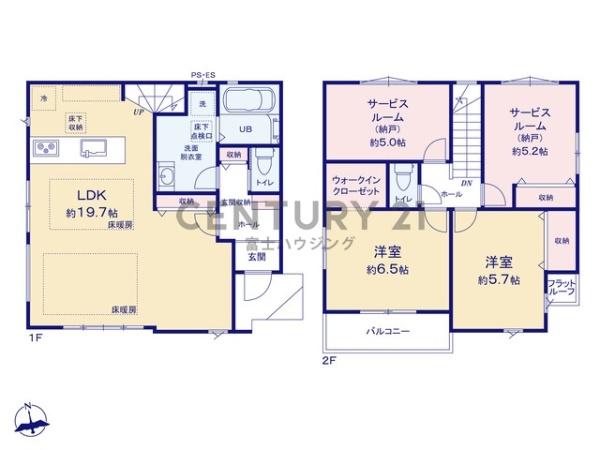 藤沢市石川2期　新築戸建3号棟　全3棟