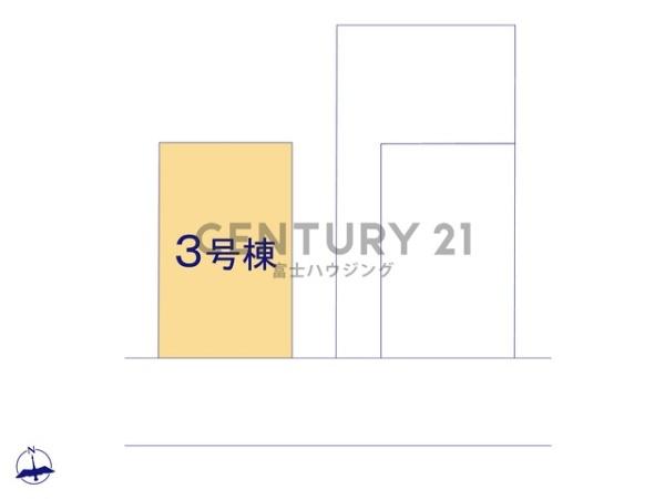 藤沢市石川2期　新築戸建3号棟　全3棟
