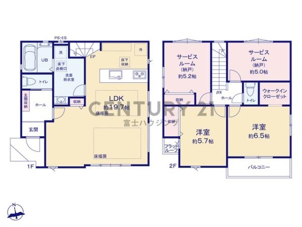 藤沢市石川2期　新築戸建4号棟　全3棟