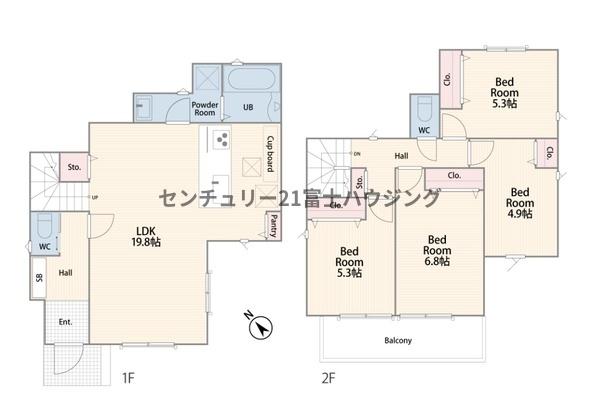 藤沢市花の木　新築戸建1号棟　全1棟