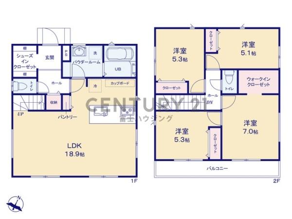 藤沢市辻堂太平台2丁目3期　新築戸建1号棟　全3棟