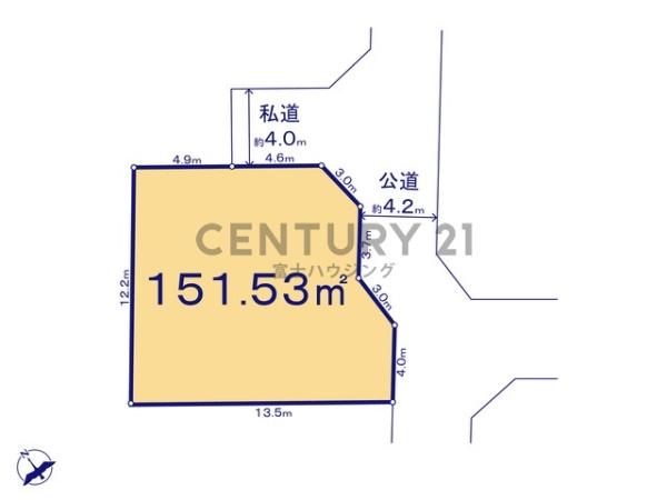 藤沢市鵠沼松が岡４丁目の土地