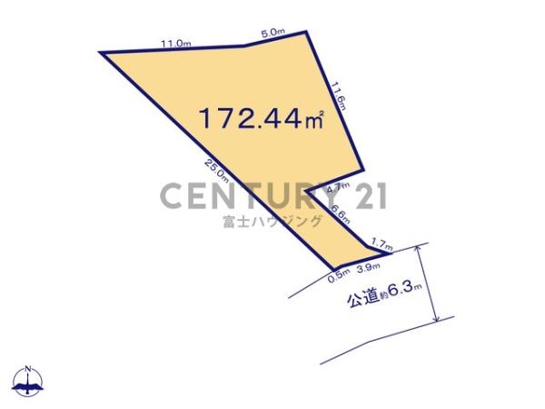 藤沢市藤沢4丁目　条件無売地　全1区画