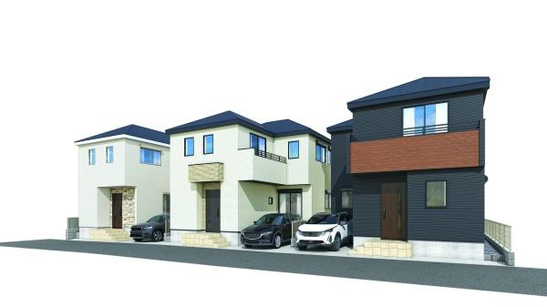 茅ヶ崎市共恵1丁目　新築戸建NO2　全3棟