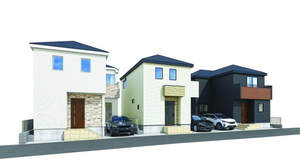 茅ヶ崎市共恵1丁目　新築戸建NO3　全3棟