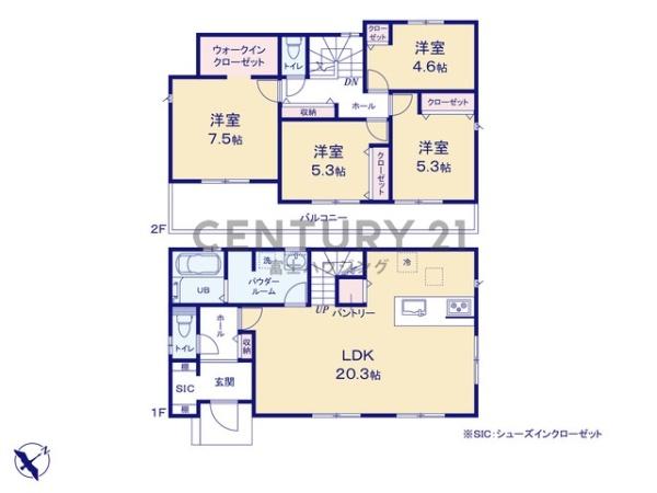 茅ヶ崎市芹沢1期　新築戸建1号棟　全1棟