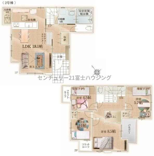 茅ヶ崎市松が丘3期　新築戸建2号棟　全2棟