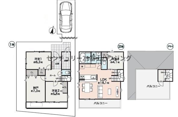 茅ヶ崎市富士見町　新築戸建D号棟　全4宅地