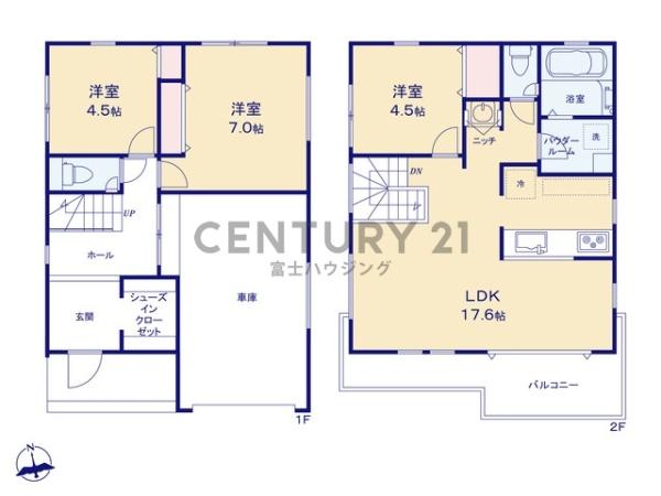 藤沢市羽鳥2丁目　新築戸建3号棟　全3棟