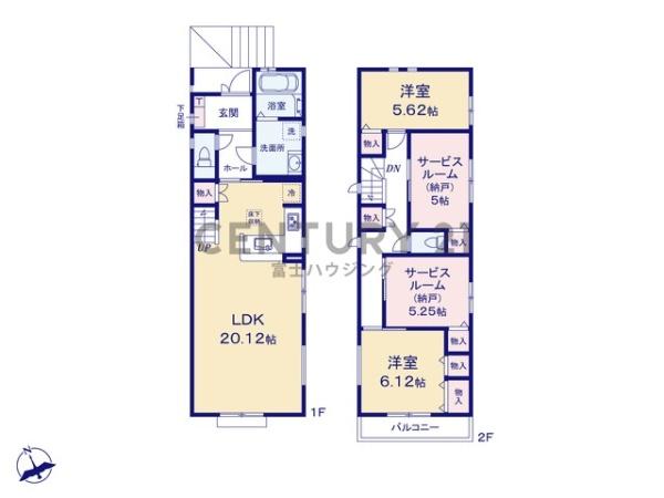 藤沢市藤沢5丁目　新築戸建1号棟　全3棟