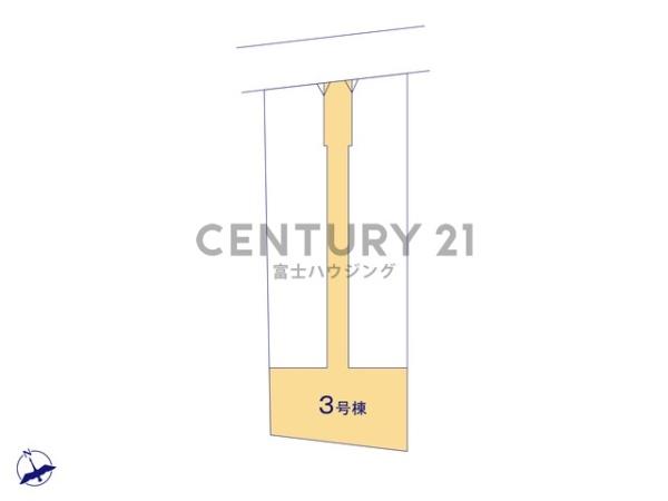 藤沢市藤沢5丁目　新築戸建3号棟　全3棟