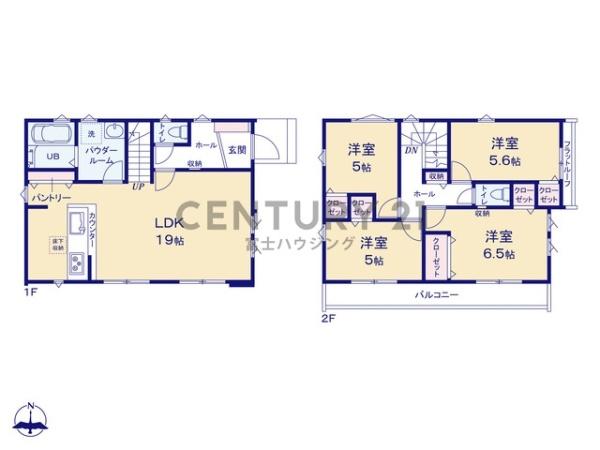 藤沢市高倉8期　新築戸建1号棟　全2棟