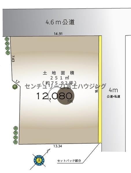 藤沢市鵠沼松が岡４丁目の土地
