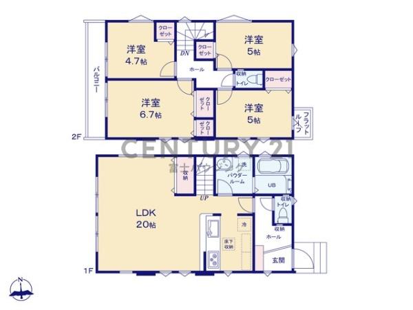 藤沢市善行坂2期　新築戸建3号棟　全3棟