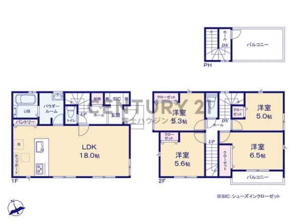 藤沢市辻堂新町2丁目1期　新築戸建NO.1　全3棟