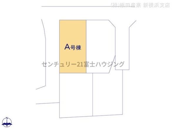 茅ヶ崎市美住町の新築一戸建(全体区画図)