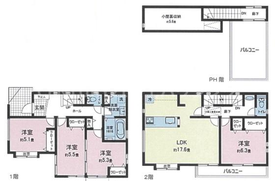 茅ヶ崎市室田3丁目　新築A号棟　全2棟
