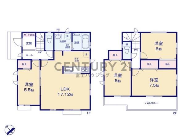 茅ヶ崎市香川２丁目の新築一戸建