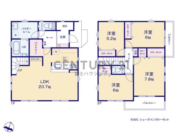 茅ヶ崎市円蔵2期　新築戸建1号棟　全1棟