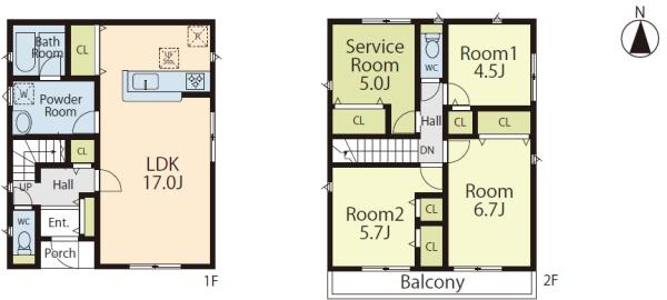 茅ヶ崎市赤羽根第13　新築分譲住宅　3号棟　全5棟
