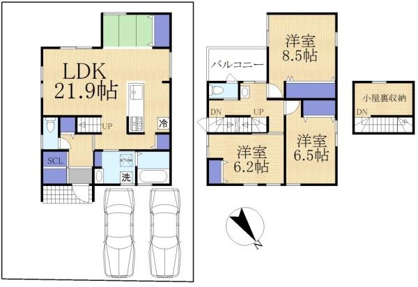 草津市西渋川２丁目の中古一戸建て